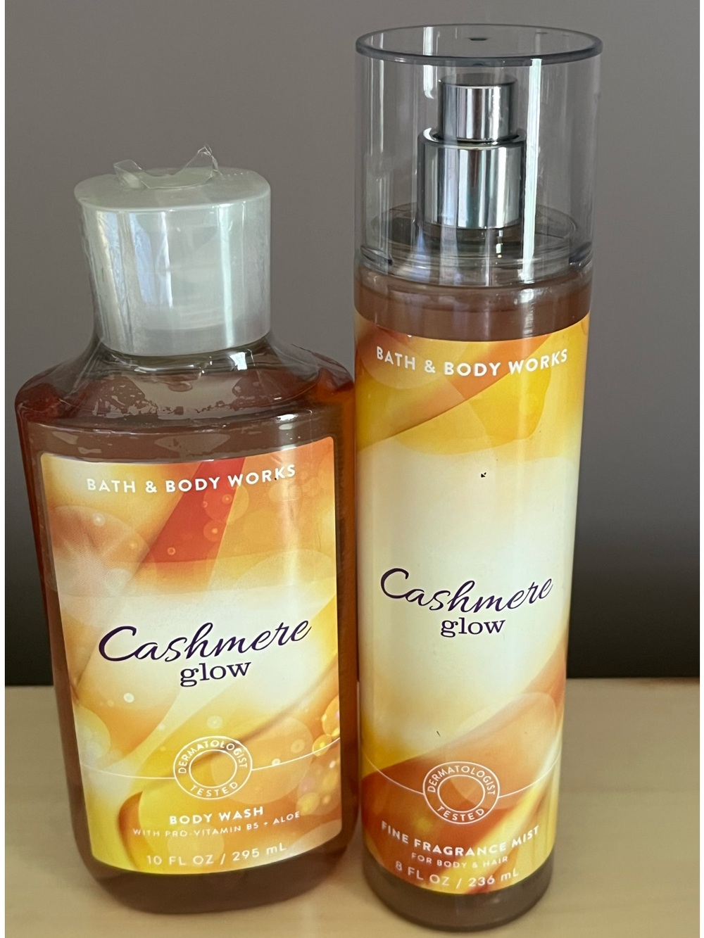 Bath & Body Works Cashmere Glow Body Wash & Fine Fragrance Mist New